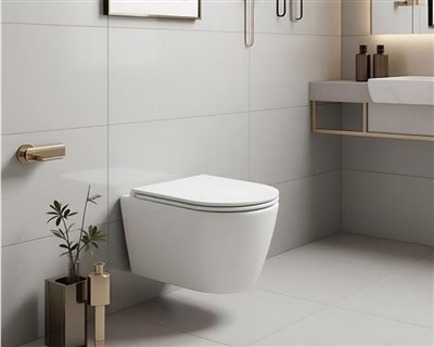 WC moderno con montaggio a parete